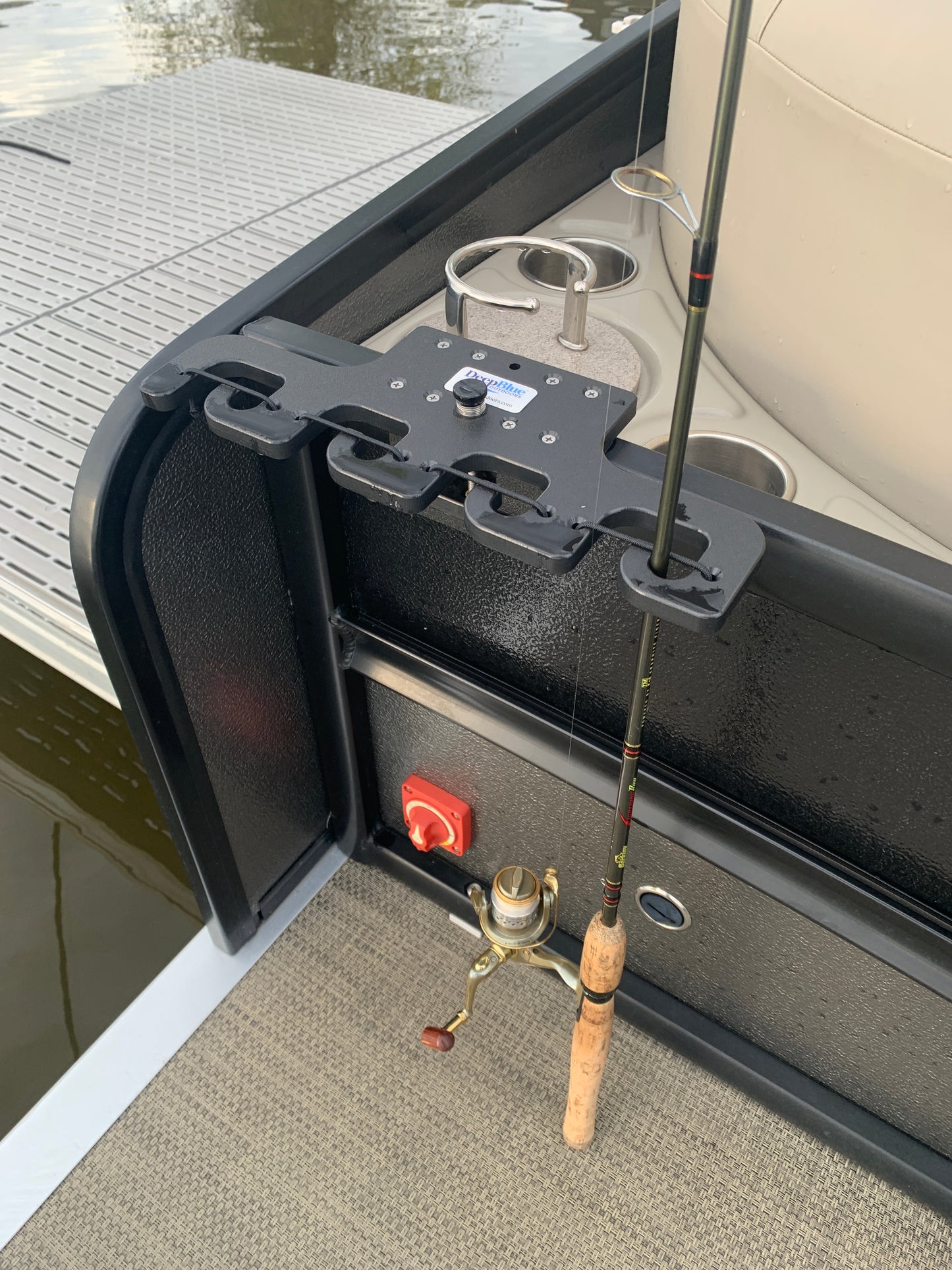 Pontoon Rail - 4X Rod Holder