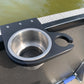 Pontoon Rail Cup and Wine Glass Holder - (1-1/8") or (1-1/4") Square Rail