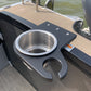 Pontoon Rail Cup and Wine Glass Holder - (1-1/8") or (1-1/4") Square Rail