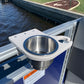 Pontoon Rail Cup and Wine Glass Holder - (1-1/8") or (1-1/4") Square Rail