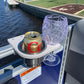 Premier Pontoon Rail Cup and Wine Glass Holder - 2" Tall Rails only.