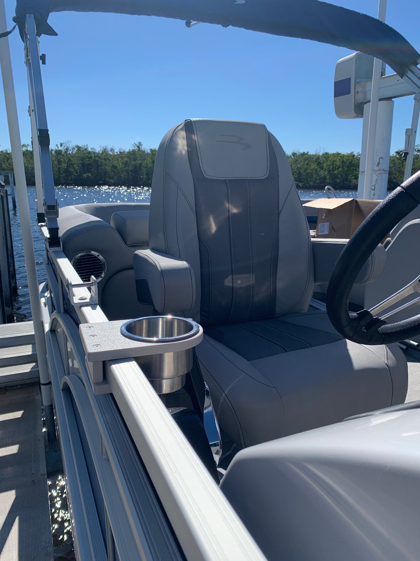 Premier Pontoon Rail Cup Holder - 2" Tall Rails only.