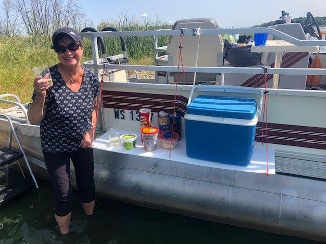 Sandbar Pontoon Tables