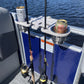 Pontoon Rail - Double Cup and Rod Holder with Tool Organizer slots