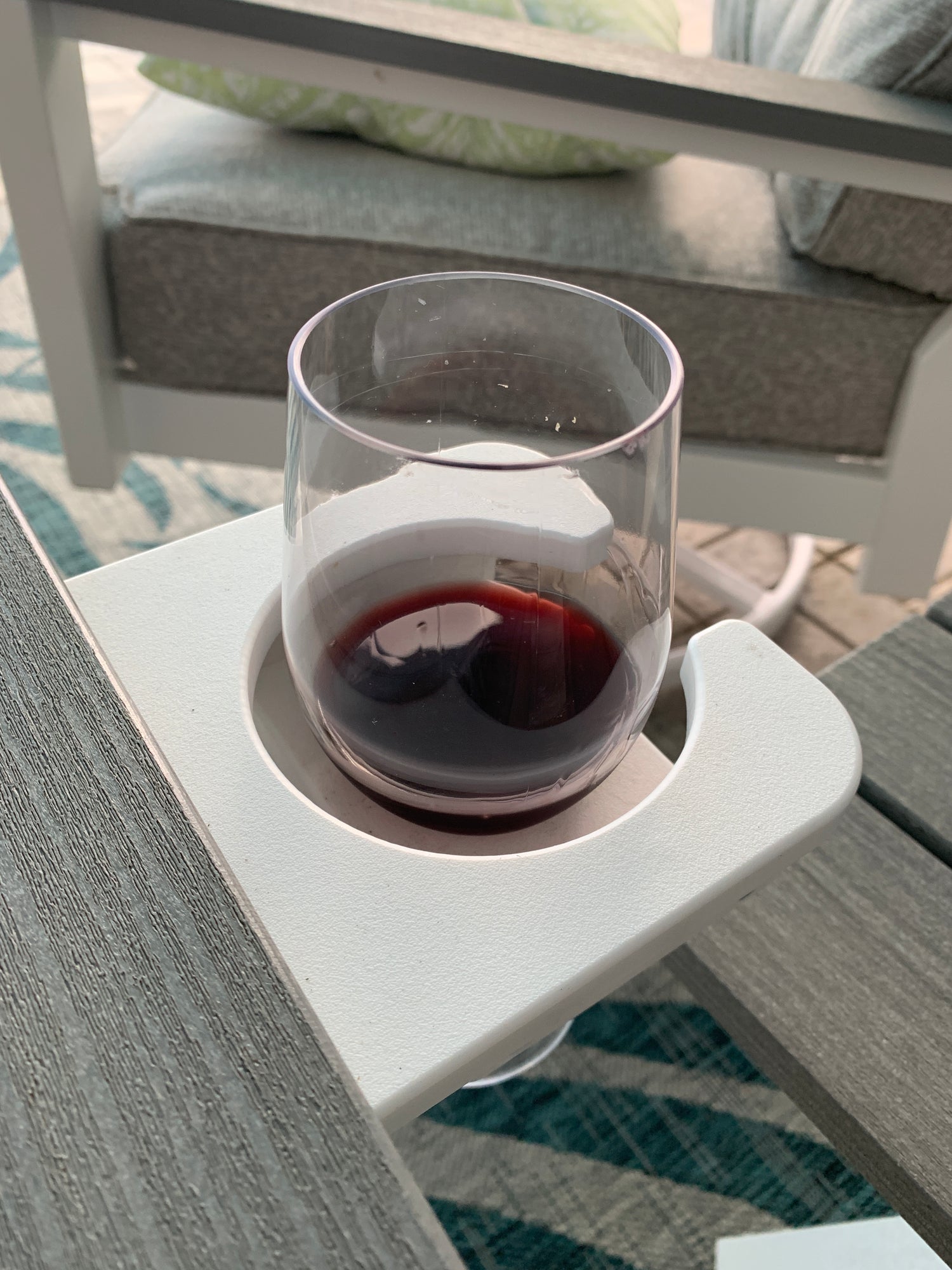 Patio Furniture Cup and Wine Glass Holder